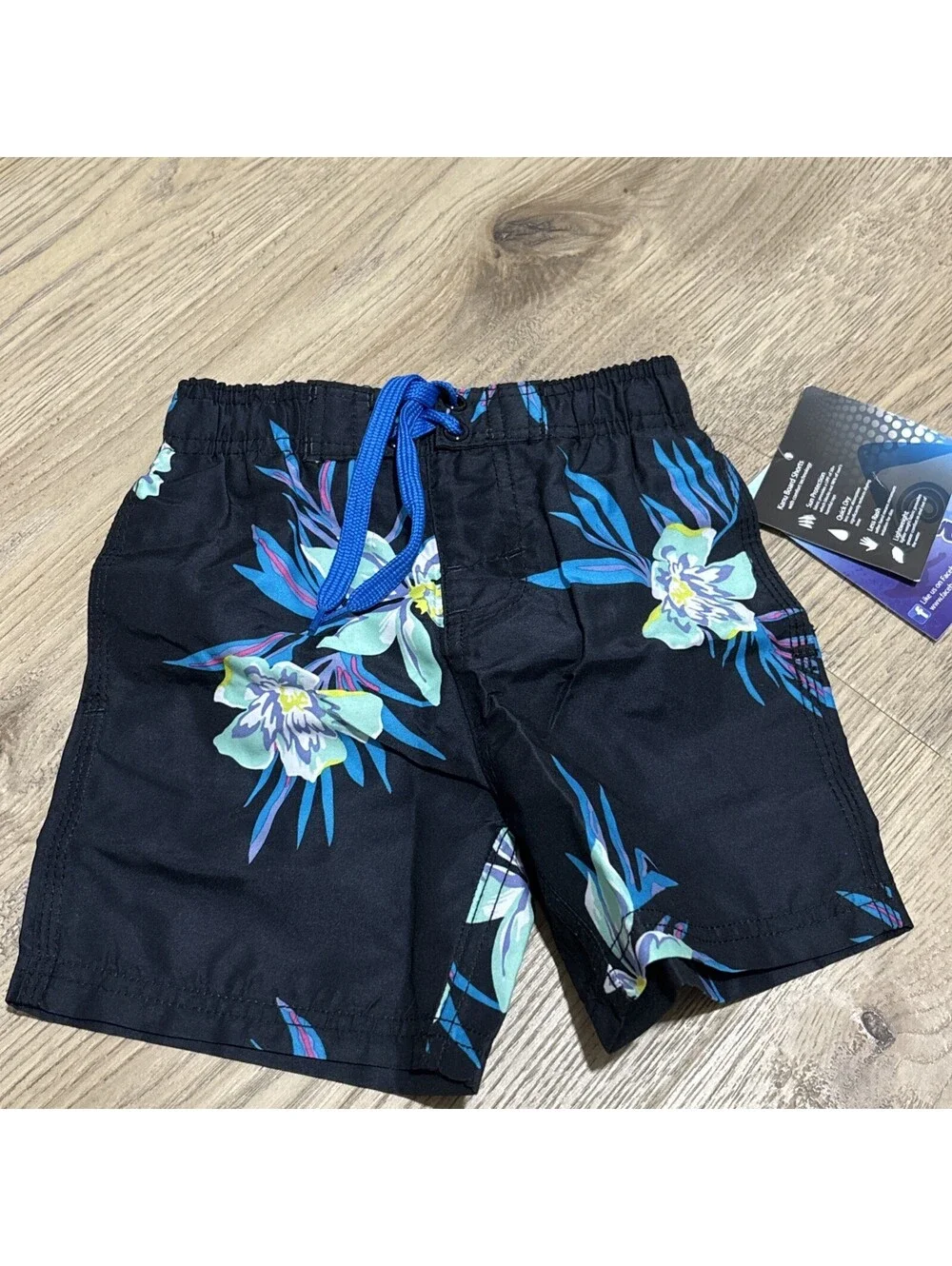 Boys Kanu Tahiti Swim Trunks Spf 50 Quick Dry Size 3T NWT